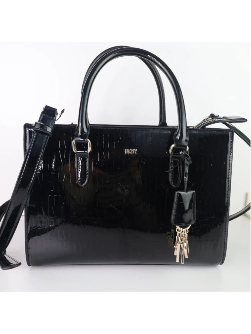 Dkny Perri Box Satchel Black